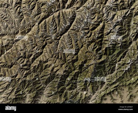 Nuristan, province of Afghanistan. Low resolution satellite map Stock ...