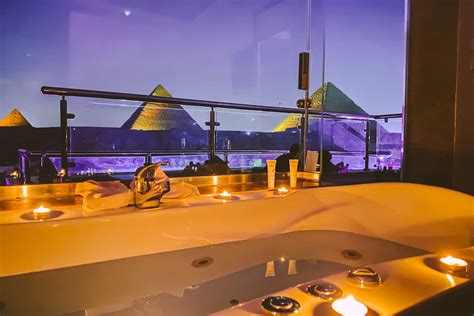 For a view of the Egyptian pyramids, book a one-bedroom suite