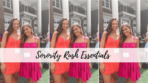 15 Sorority Rush Essentials – Items You Definitely Need During Sorority ...