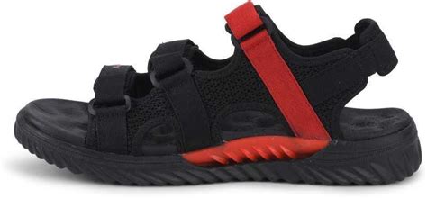 Sparx Brand Men's SS-509 Chappal/Sandal/Flip Flop (Black/Red) :: RAJASHOES