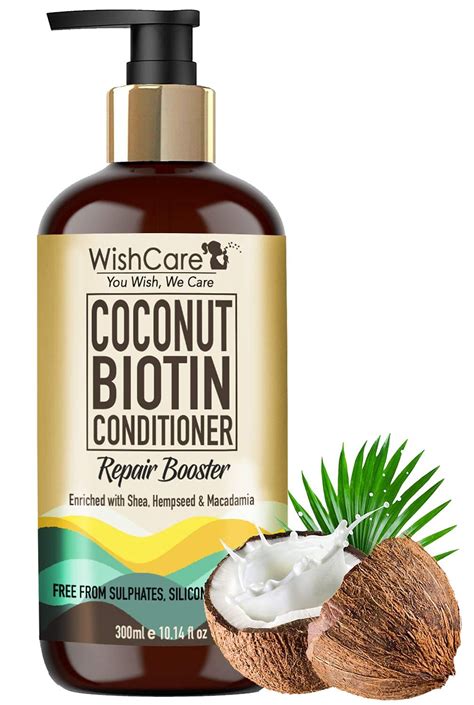 Buy WishCare Coconut Biotin Conditioner - Repair Booster - Free From ...