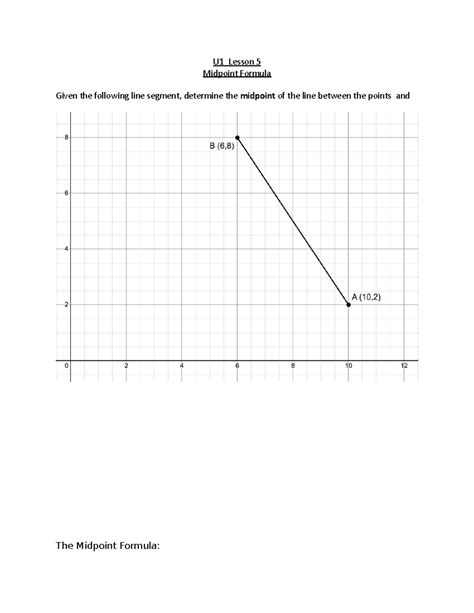 Image result for Midpoint Formula Graph