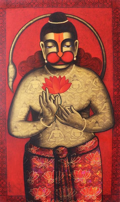 Acrylic Hanuman Paintings | ArtZolo.com