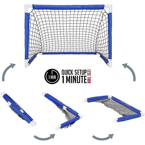 E-Jet Sport Kids' 3 ft x 2 ft x 2 ft Portable Soccer Goals 2-Pack | Academy