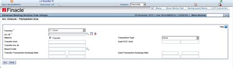 Claim closure procedure for any type of account in DOP Finacle