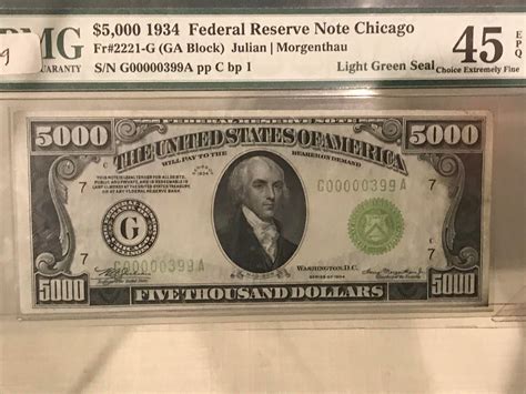 This $5000 Dollar Bill is only one of less than 400. : mildlyinteresting