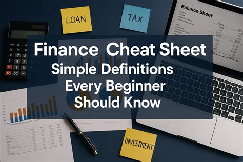 Finance Cheat Sheet 的图像结果