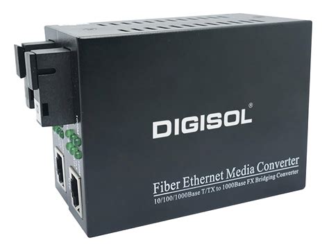 DIGISOL 1000 Base Single Mode Media Converter (20Kms) DG-MC6123E ...