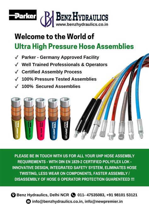 High-Pressure Hydraulic Hoses manufacture | Benz Hydraulic