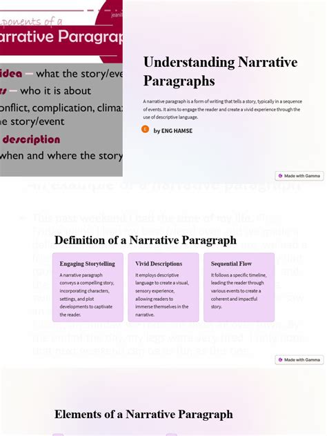 Narrative Paragraph Story Examples 的图像结果