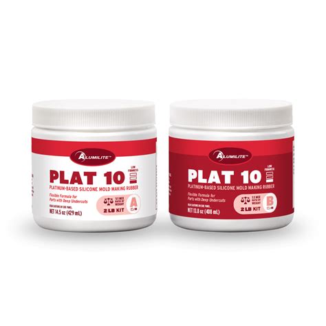 Plat 10 Platinum-Based Silicone Mold Making Rubber 28.3floz Kit - (14 ...