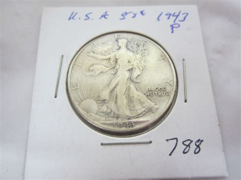 Walking Liberty 1943 P Silver Fifty Cent Piece