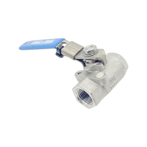 Milwaukee Valve Company 20SS0R-02-GS Ball Valve 1/2" 2000WOG Stainless ...