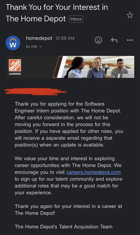 Home Depot Software Internship : r/HomeDepot
