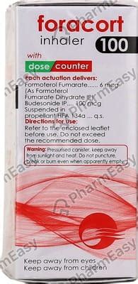 Foracort 100mcg Box Of 120md Metered Dose Inhaler: Uses, Side Effects ...
