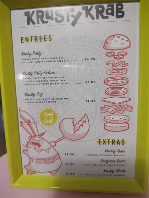 Krusty Krab menu SpongeBob by remusjacy1 on DeviantArt