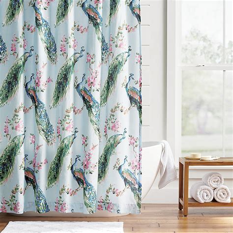 Giada Peacock Shower Curtain | Grandin Road