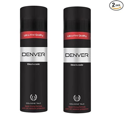 DENVER Black Code Talcum Powder 300GM Each - (Pack of 2) | Scented Talc ...