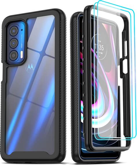 Buy LeYi for Motorola Edge 5G UW Case, Motorola Edge 2021 Case with 2 ...