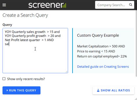 Screener Tutorial 的图像结果