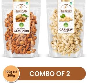 driifruitz 100% Natural Premium Dry fruits Combo of (Kaju Badam 100g ...