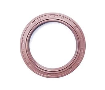 EAI 60mm x 80mm x 10mm (6 PCS) FPM/FKM TC Double Lip w/Stainless Steel ...