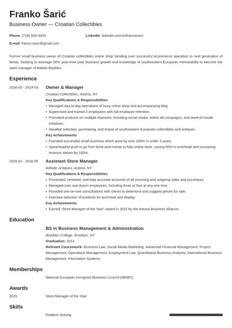 Business Owner Profile Sample 的图像结果