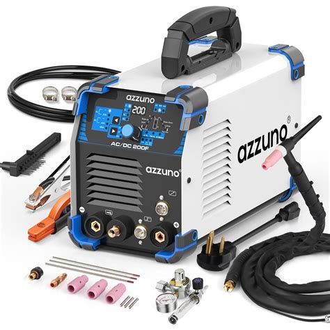 Buy AZZUNO AC/DC TIG Welder 200A with Pulse 110V/220V, Aluminum TIG ...