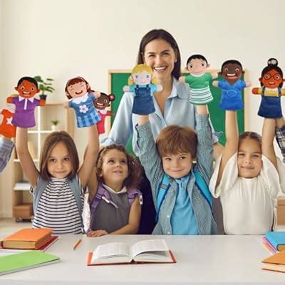Poen 8 Pcs Hand Puppets Set for Kids Multicultural India | Ubuy