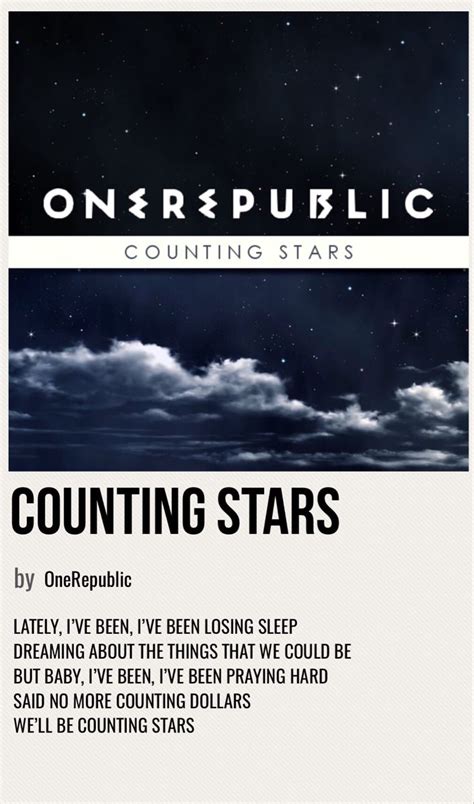 Counting Stars Lyrics 的图像结果