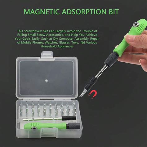 32 In 1 Small Screwdriver Set, Mini Magnetic Screwdriver Set – Contains 30 Bits Precision Repair ...