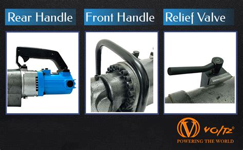 VOLTZ VZ-RB-32 Hydraulic Rebar Benders 220V 1600 W/ 16-32 MM Hand Hold ...