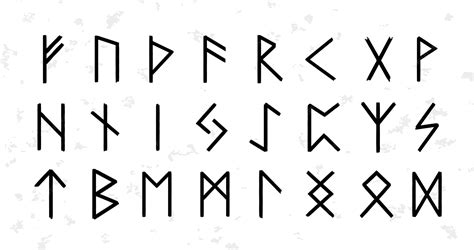 Premium Vector | Set of ordered celtic or anglo saxon elder futhark ...