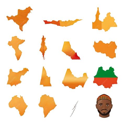 A map of the united states of india with the name quot on it | Premium ...