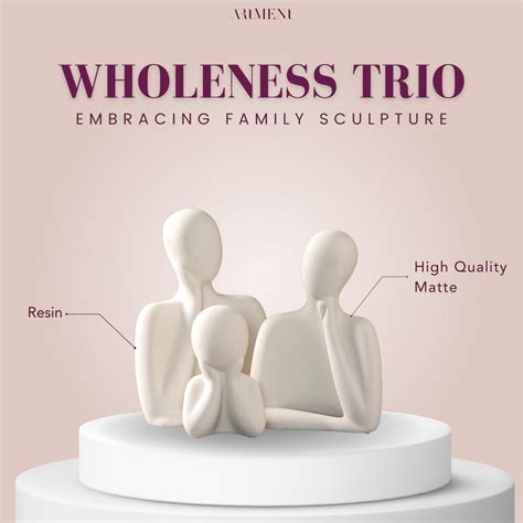 Wholeness Trio: Embracing Family Sculpture (Set of 3) – The Artment