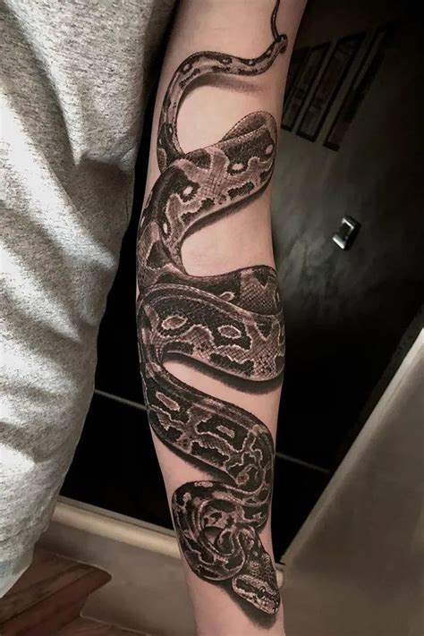 100 Cool Snake Tattoos (Realistic Python Snake Tattoo For Arms) | Tatouage, Tatouage petite ...