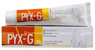 Pyx G Toothpaste 100 Gm - Uses, Side Effects, Dosage, Price | Truemeds
