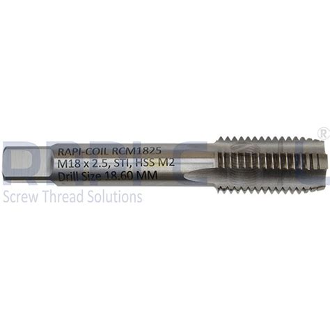 M18 X 2.5 - High Speed Steel Screw Thread Insert Taps | RAPI-COIL