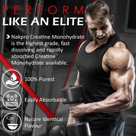 Nakpro Creatine Monohydrate Powder for Muscle Endurance & Recovery ...