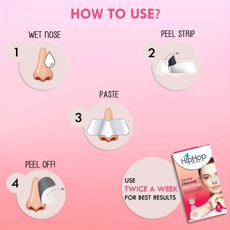HipHop Blackhead Remover Nose Strips with Activated Charcoal For Women ...