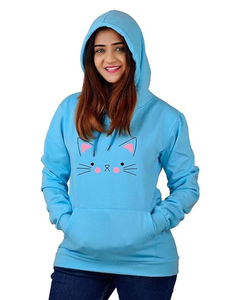 More & More Unisex-Child Cotton Hooded Neck Cat Printed Regular Fit ...
