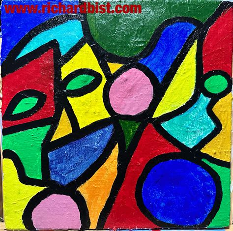 A Little Abstract Expressionism II – Bold Outlines – RichardBist.com