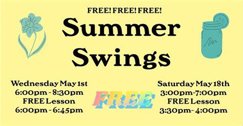 FREE Saturday Afternoon Summer Swing Dance @ Piper and Leaf, Piper And ...