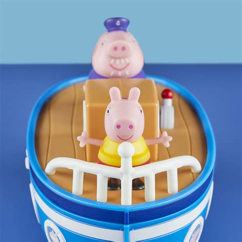 Peppa Pig Peppa’s Adventures Grandpa Pig’s Cabin Boat Vehicle Preschool ...