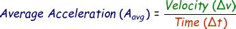 Image result for How to Calculate Average Acceleration of Acceleration Graph
