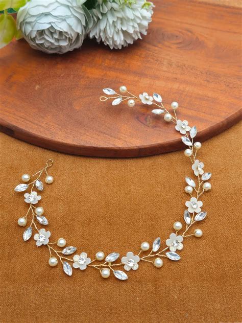 Elegant Floral Hair Vine for Brides & Parties | Twinsho Hair Accessories