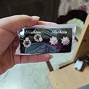 Buy Zaveri Pearls Combo of 2 RoseGold Cubic Zirconia Brass Stud ...