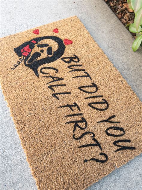 Ghostface Doormat | But Did You Call First? | Scream Halloween Doormat | Dark home decor, Goth ...