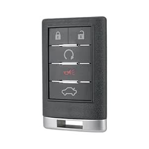 Key Fob Cover Shell Case Replacement 5 Buttons Key Fob Remote Control ...