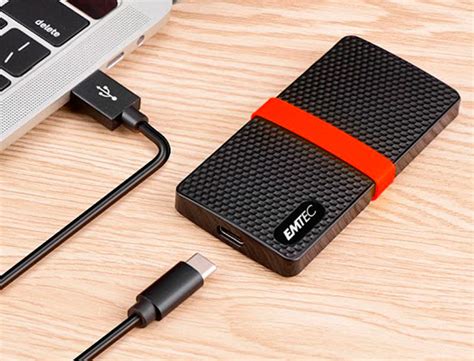 ECFBUREAUTHEQUE | DISQUE DUR SSD PORTABLE EMTEC X200 POWER PLUS USB-C 3 ...